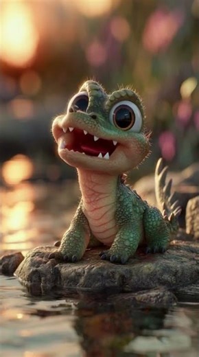 Cutest Baby Crocodile Ever! 🐊✨
