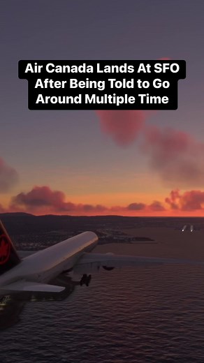 60K views · 219 reactions | Air Canada Lands At SFO After Being Told to Go Around Multiple Time #atc #aviation #plane #pilot #airplane #avgeek #airport #documentary #sky | Flight Simulator Fantasy | Facebook