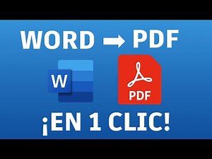 como convertir Word a PDF sin programas
