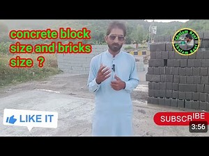 concrete block size and bricks size / different size of concrete block