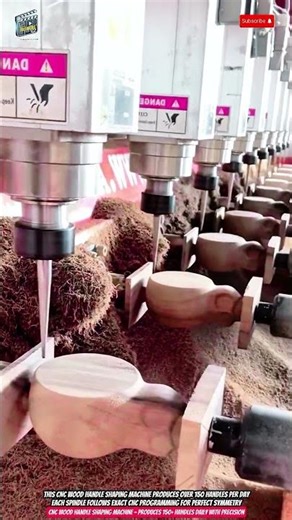 CNC Wood Handle Shaping Machine – Produces 150+ Handles Daily with Precision