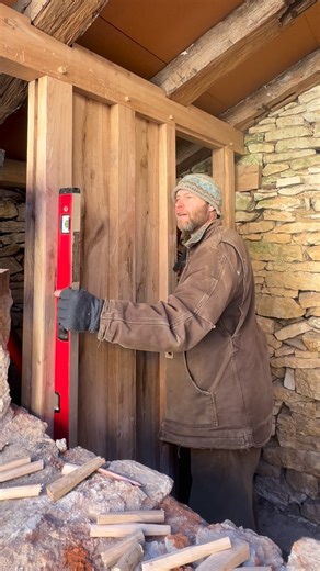 Mike | Carpentry and Craft on Instagram: "This medieval style wall is known as stud and panel, post and plank, or plank and muntin. It’s one of my favourite types of house carpentry. I’ve built them for other people before, and now finally I have a small one at my place! Sneaked in a few carved details too, and pegs that I made from offcuts of the reconstruction of the nave of Notre Dame Cathedral. I try to make a few pegs from every project I work on with the aim of one day putting them into my