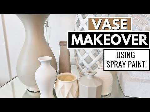 DIY Faux Ceramic Vases | Testing using SPRAY PAINT!