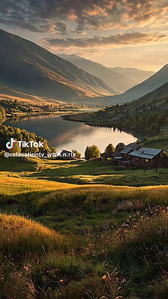 Golden Sunset: A Beautiful Landscape Experience