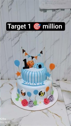 Target 🎯 1 million#cake #shorts