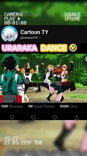 URARAKA DANCE 🫣🤣 | #anime #myheroacademia #mha #mhaedit #shorts