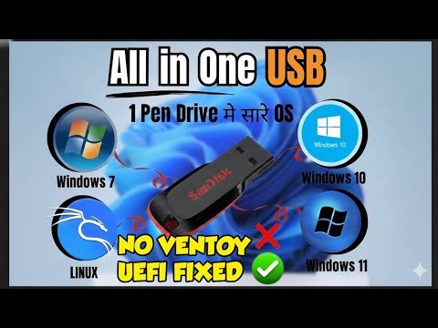 All-in-One Bootable Pendrive 2026 | Boot Any OS Without Ventoy ❌ | Full Beginner Tutorial