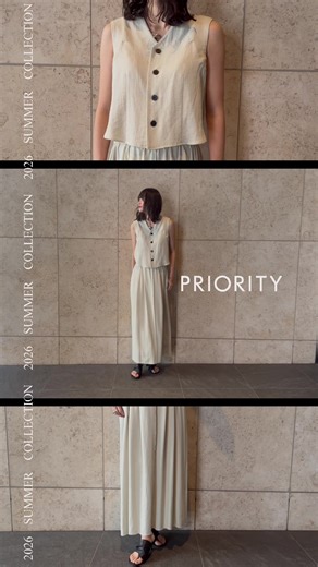 PRIORITY 2026 summer #summer #プライオリティ #collection #PRIORITY #fashion