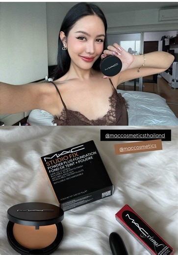 Studio Fix Powder Plus Foundation✨ ผิวสวยมากกกกก 10/10 #maccosmetics
