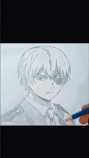 Shoto Todoroki Pencil Drawing | My Hero Academia | Easy Anime Sketch ✍️