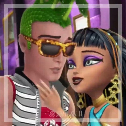 #monsterhigh Deuce gorgon 🐍 and Cleo de Nile 💛 edit!!