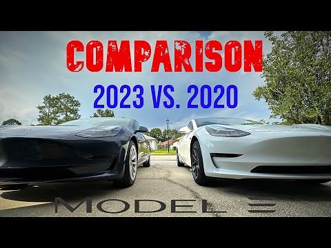 2020 vs. 2023 Tesla Model 3 Comparison (Exterior and Interior differences)