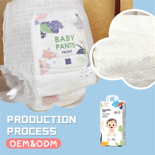 High-Grade Oem Disposable Baby Diapers in Bales Made in China Wholesale Factory Price Seconds Diapers for Newborns