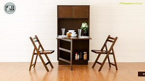 8.3K views · 121 reactions | Butterfly 2-Seater Dropleaf Dining Set with Cabinet - With Cabinet that includes a swinging table, shelves and storage space, this dining will star your space. | Home Centre India | Facebook