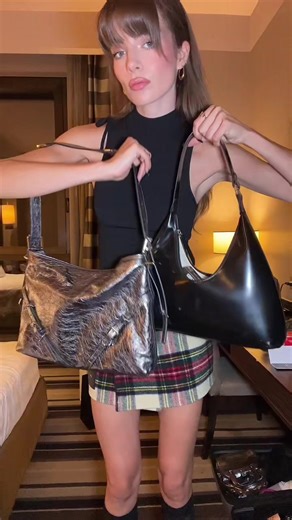 Styling a Tartan Plaid Skirt for Milan Fashion Week