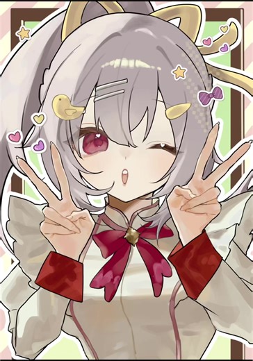 #イラストメイキング #oc #illustration #オリジナルキャラクター 展示用に描いたオリキャラのイラストです☺️ 可愛くかけたのでメイキング上げときます！