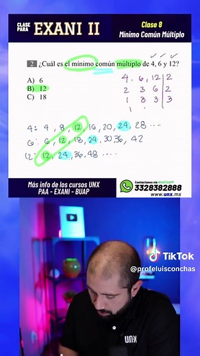 Mínimo Común Múltiplo de 4, 6 y 12: Guía Práctica