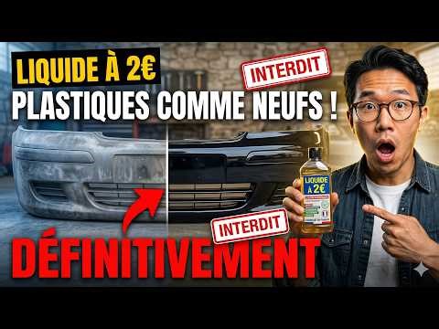 Liquide à 2€ TUE le Gris de TOUS Vos Plastiques. À VIE. Sans Garage. L'Auto ENTERRÉ.