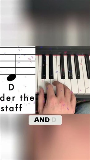 Learn Piano: Master the 'D' Note Easily! #shorts