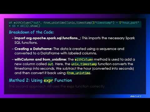 How to Add a Column with Timestamp Calculations in Spark Using expr