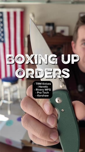 Join me while we box up orders for Lone Star Knife & Supply - TRM Knives - Heretic - Rivery MFG - Pro-Tech - Kershaw #KnifeCommunity #KnifeCollector #MadeInUSA #everydaycarry