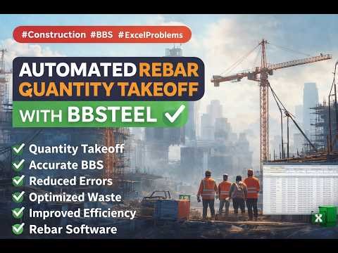 Rebar Quantity Takeoff Problems in Excel | Smart Solution with B B Steel