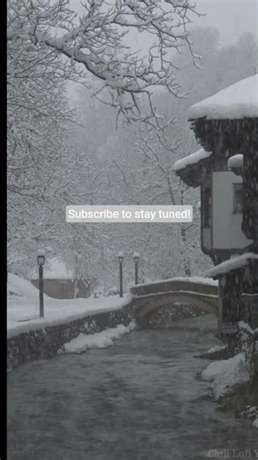 Relaxing music - Snow fall ambience 4K #snow #rain #winter #relax