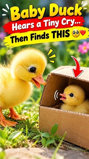 Baby Duck Hears a Tiny Cry… Then Finds THIS 🥹🦆