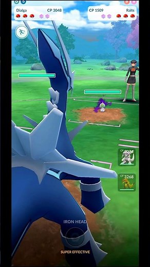 Legendary Dialga Defeats Team GO Rocket Grunts | Pokemon GO Gameplay #Shorts