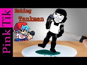 Pink Tik: Eat Tankman FNF with Boyfriends FNF | Eating Sounds ASMR