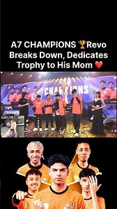 A7 CHAMPIONS 🏆 Revo Breaks Down, Dedicates Trophy to His Mom ❤️#pmgc2025 #pubgmobile #snaxgaming