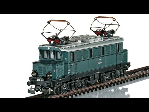 Märklin DRG BR 44 024 Electric Locomotive & Vintage Tin Plate Passenger Train on M-Track Layout