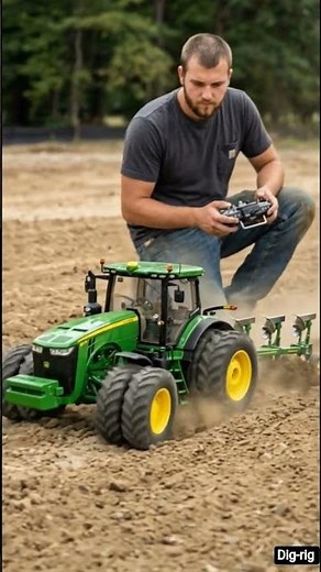 Mini RC Tractor Seeding Process Like Real Farming 🌱