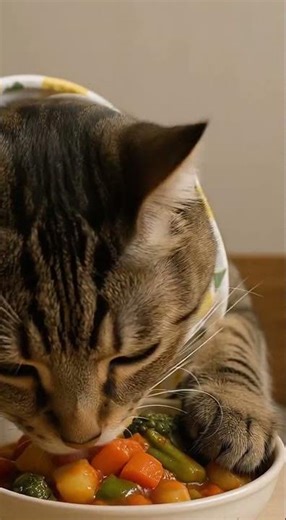 Watch This Cat's ASMR Feast Up Close! 😻🍽️
