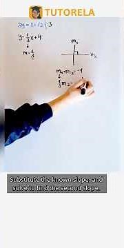 Find the Perpendicular Line: y = -3x + 23 #Math #LinearFunctions #EquationOfAStraightLine