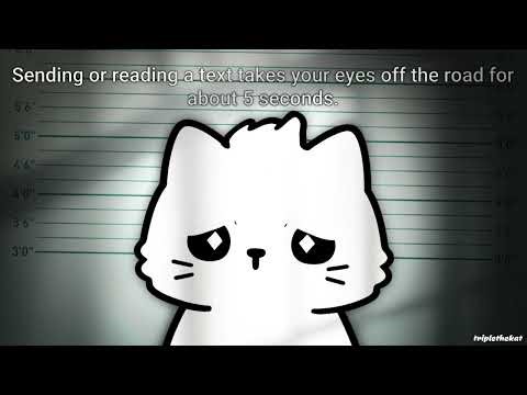 the cost texting while driving (a short animation)