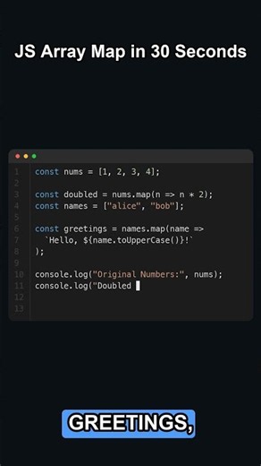 JS array map is like a magic mirror for your data ✨