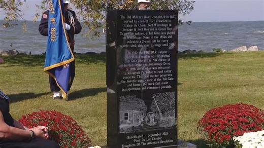 Fond du Lac leaders rededicate historic monument that honors legacy of Wisconsin pioneers