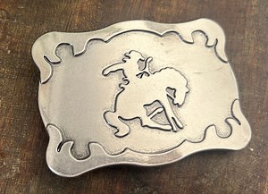 Vintage Bucking Bronco Belt Buckle: Western Rodeo Cowboy - Etsy