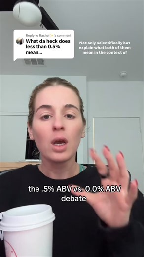 Katie Butler on Instagram: ".5% ABV in a beverage is what is federally and legally considered alcohol-free, similar to the naturally occurring alcohol you might find in some fruits, juices, and kombuchas. Generally, it comes down to one’s personal preferences and sobriety journey on whether or not someone wants to consume 0.0% vs .5%. Choosing .5% ABV does not make anyone any less alcohol free - let’s be inclusive in the alcohol free space instead of policing folks out of it. #sober #sobriety #a