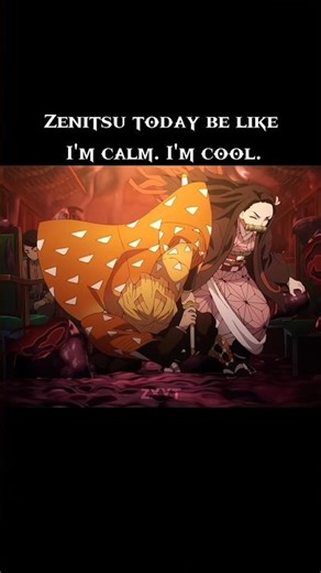 When Zenitsu Tries to Be Cool and Fails Instantly 💀