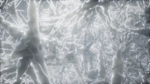 Journey through a neuron cell network inside the brain