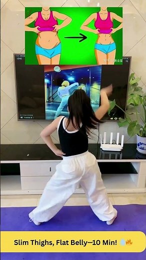 10 Minute Slim Thigh Belly Home Workout🔥🦵