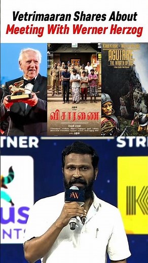 🔥📈 Vetrimaaran Shares About Meeting With Werner Herzog | Werner Herzog | Vetrimaaran #wernerherzog