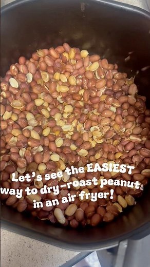 15-Minute Recipe🥜 How to Dry Roast Peanuts in an Air Fryer…🥜🔥#peanut #airfryer #usareels