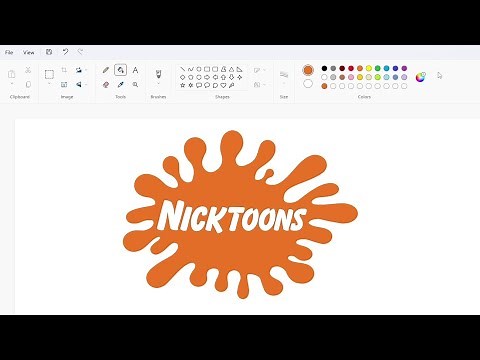 How to draw the Nicktoons logo using MS Paint | How to draw on your computer