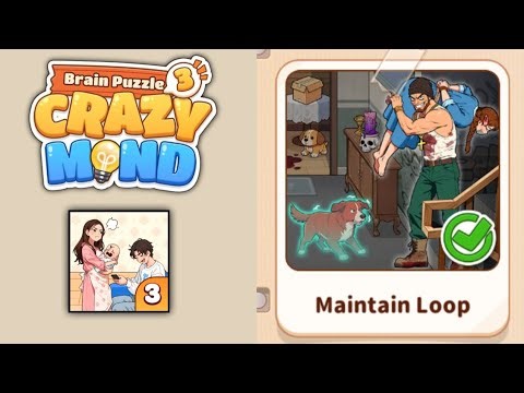 Brain Puzzle 3 Crazy Mind level 52 | maintain loop Gameplay