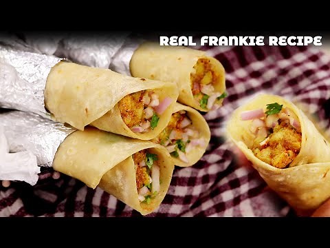 Veg Frankie Recipe - Real Tibbs Street Style Franky - CookingShooking Bites