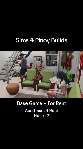 Apartment 4 Rent - House 2 Best for starter family of 3. This build has 3 houses full upload is on YT at nasa gallery na rin. Enjoy! #sims4 #sims4build #filipino #simstok #filipinotiktok #filipinorelatable #pinoytok #thesims #philippines