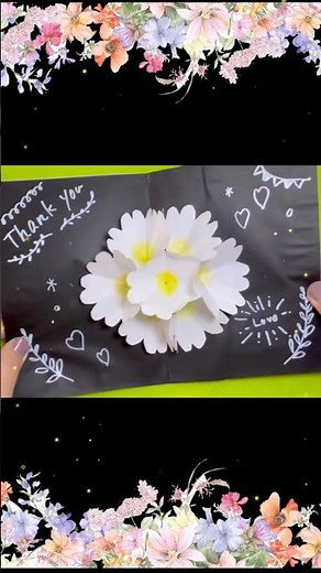 ↑詳しくは本編へ🌼 【母の日に贈ろう】折り紙で作るかわいいポップアップカード｜お花が飛び出す！Easy Origami POP-UP